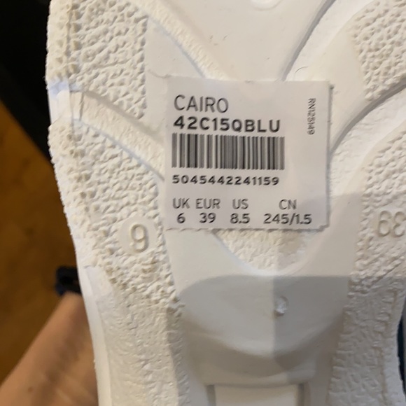 Platform Shoes Faux Crocodile Sneakers Blue Music Festival Style - Picture 8 of 8